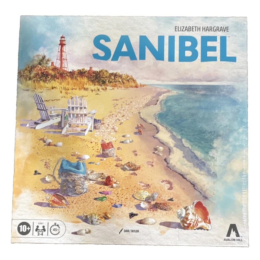 Sanibel Board Avalon Game Beach Theme 2-4 Players Ages 10+ Brand New in Package